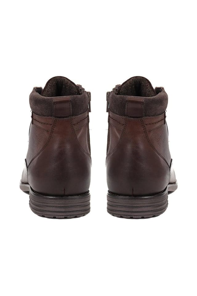 Jones Bootmaker Jones Bootmaker Men's Docklands Leather Lace-Up Boots in Dark Brown - 3