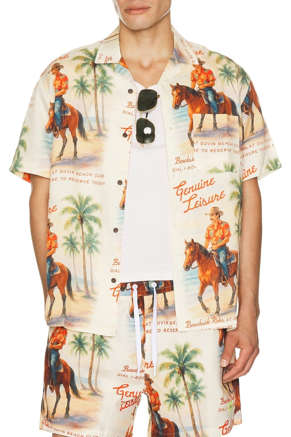 Revolve Beach Ranch Button Up Shirt in Antique