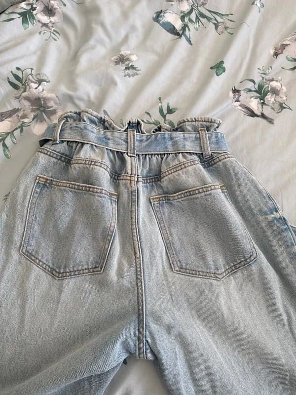 New Look Paper bag jeans dayna uk 12