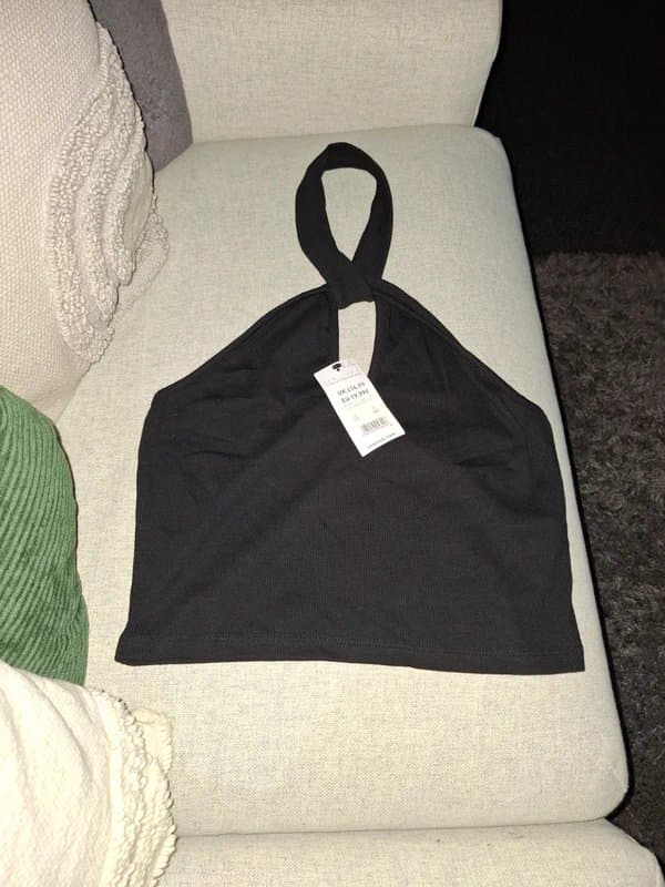 New Look New Look Halter Neck Cut Out Crop Top Size 12BNWT