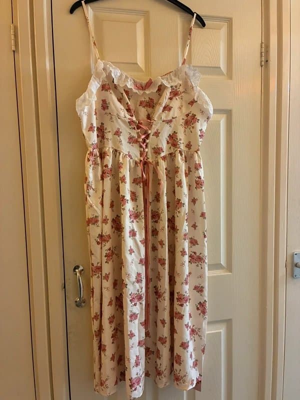 Shein Vintage Style Floral Milkmaid Dress