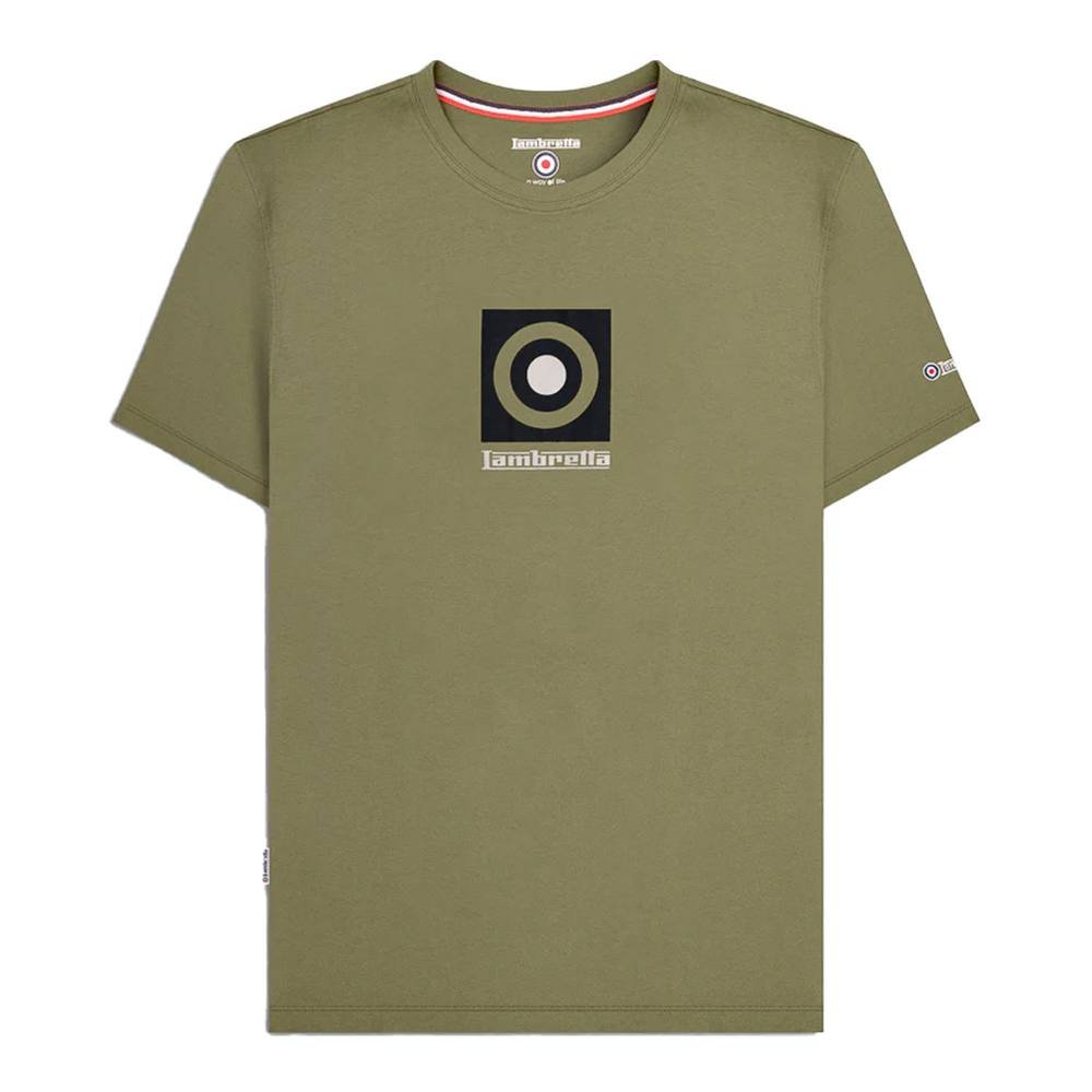 Lambretta Lambretta Men's Box Logo T-Shirt in Khaki - 2