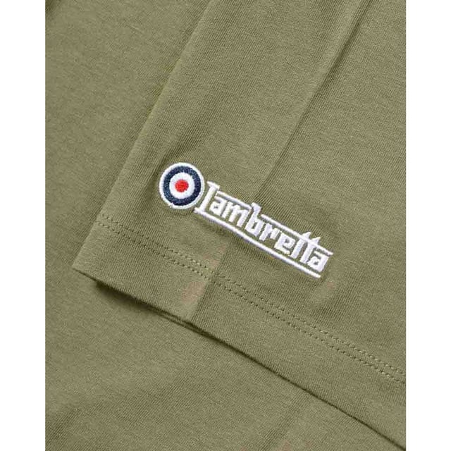 Lambretta Lambretta Men's Box Logo T-Shirt in Khaki - 3