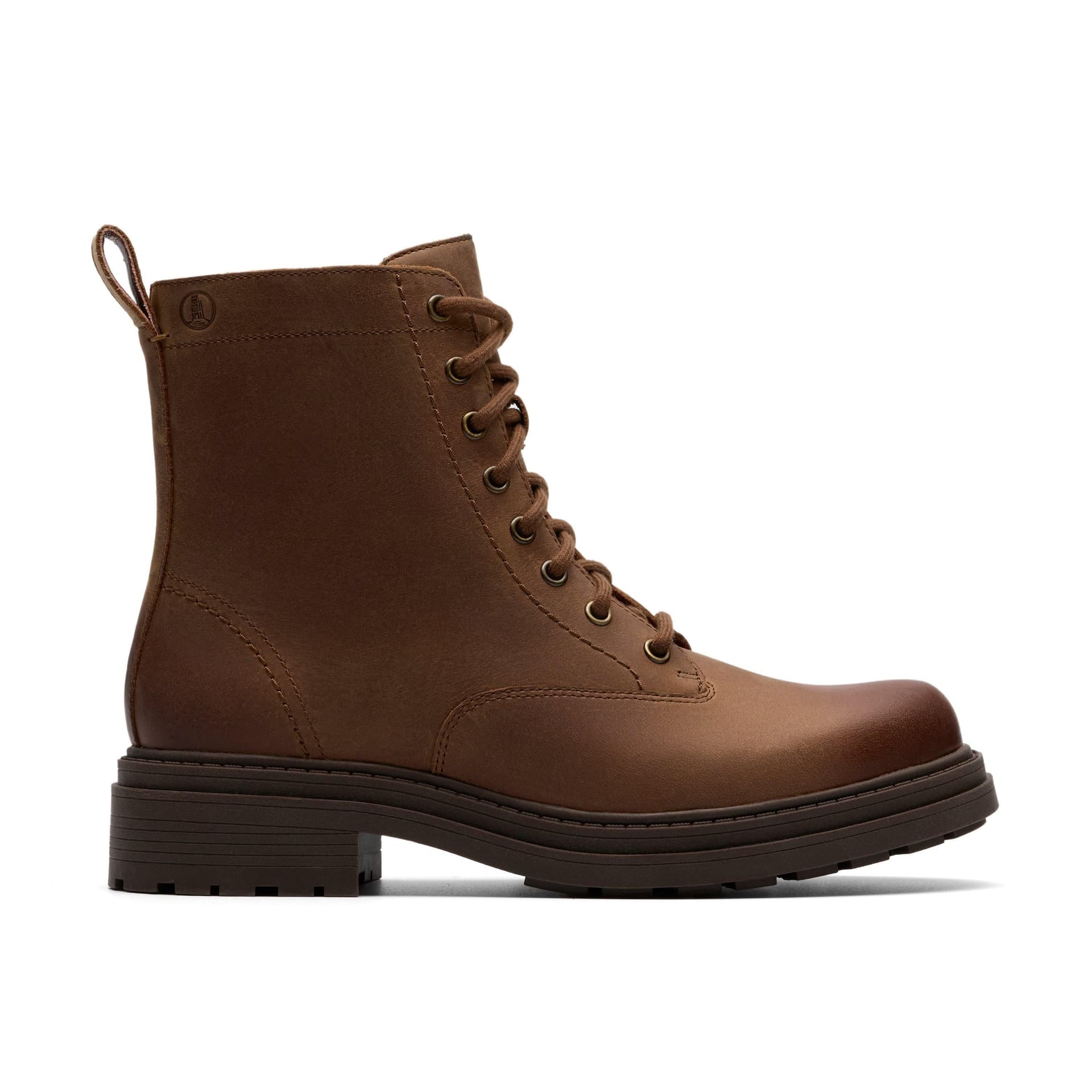 Clarks Clarks Brown Walnut Leather Ankle Boots
