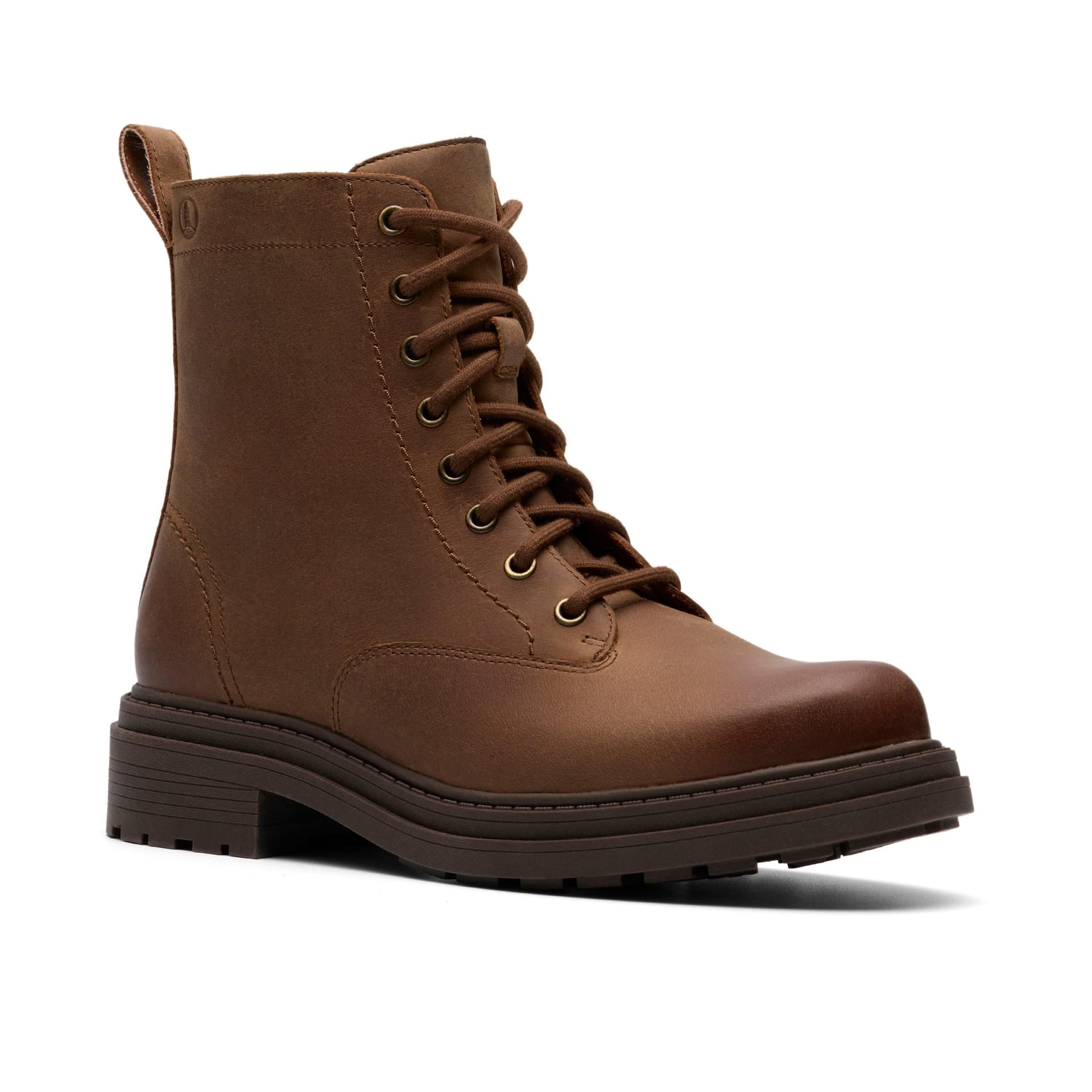 Clarks Clarks Women's Orinoco 3 Style Walnut Leather Ankle Boots, Lace Up in Brown - 4