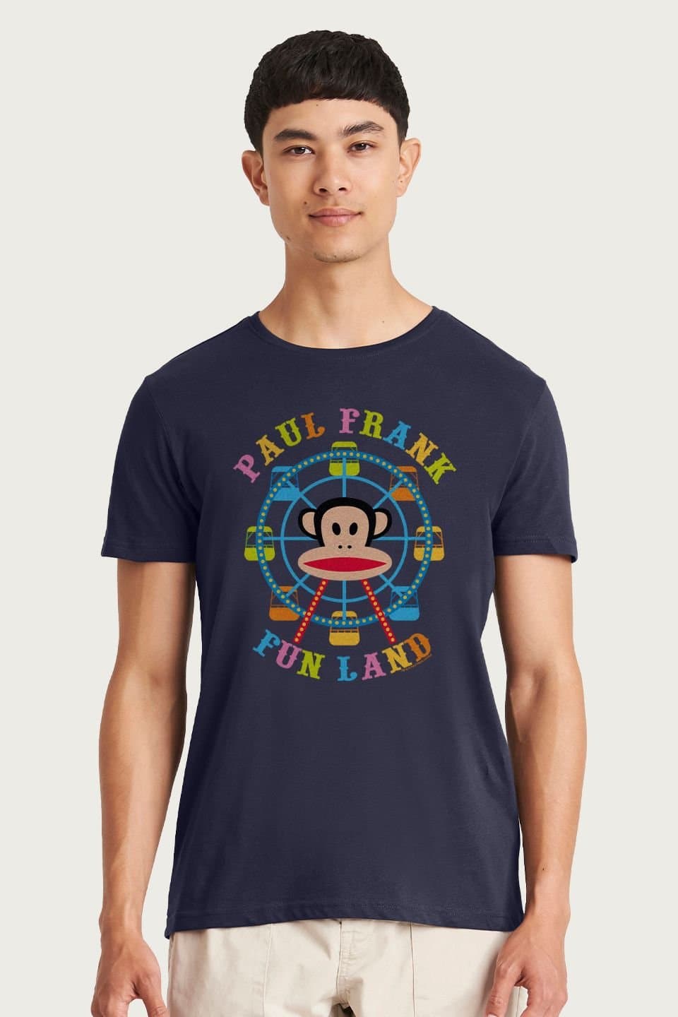 Paul Frank Paul Frank Men's Fun Land Julius Ferris Wheel T-Shirt in Navy