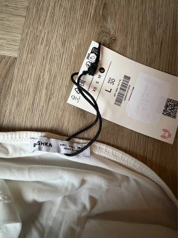 Bershka White Halter neck top