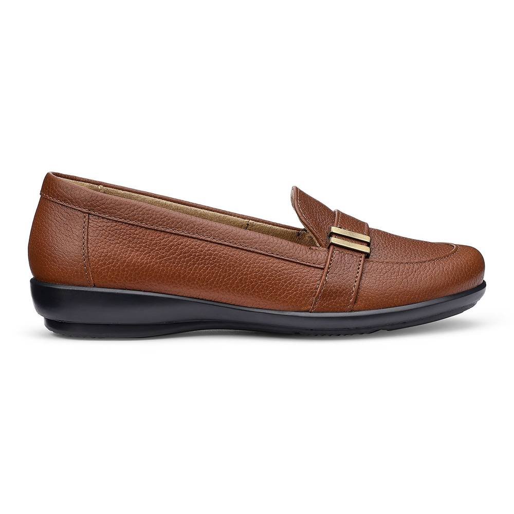 Hotter Hotter Women's Wide Fit 'Clay' Loafers in Tan - 2