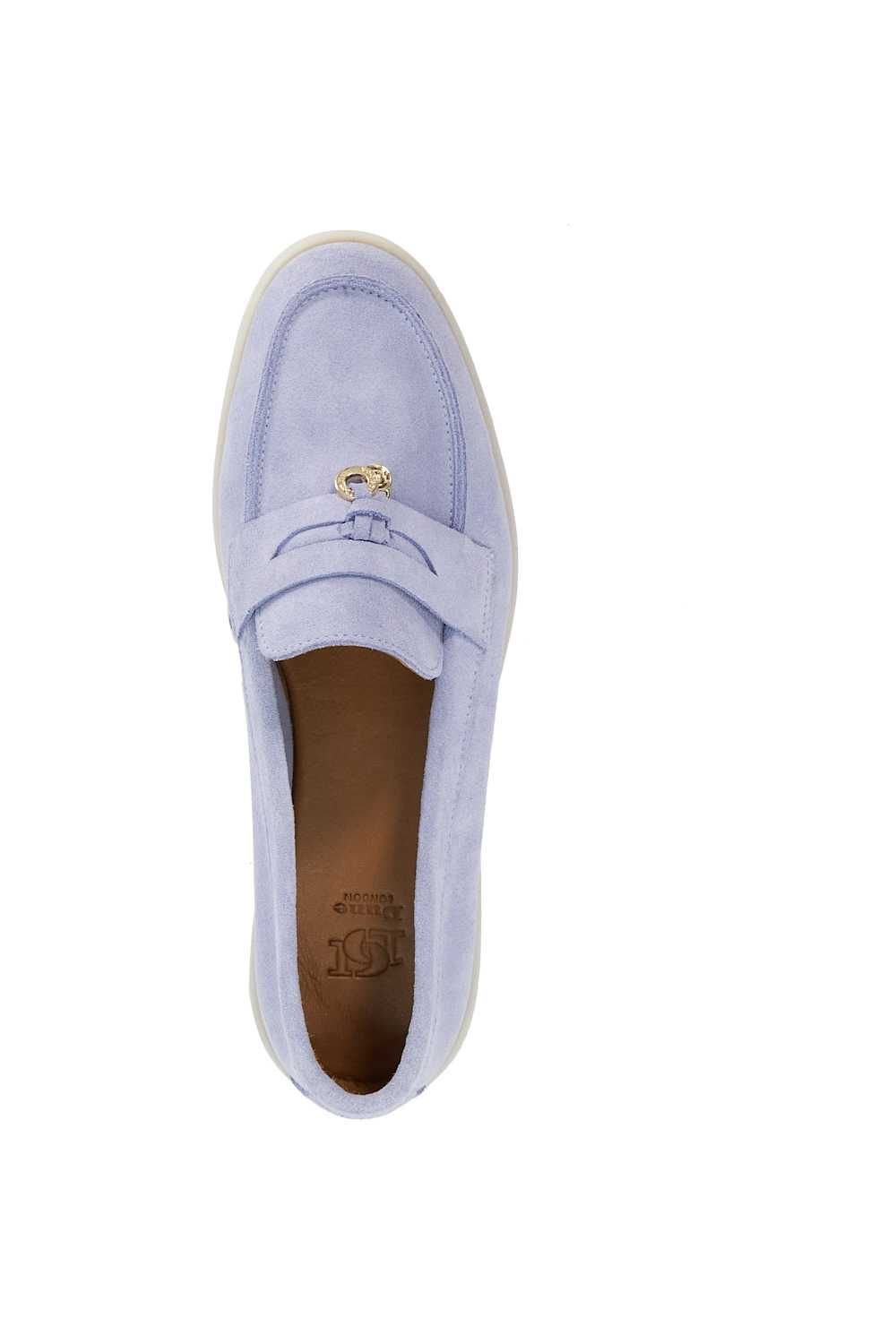 Dune London Dune London Women's 'Grinning' Suede Loafers in Blue - 4