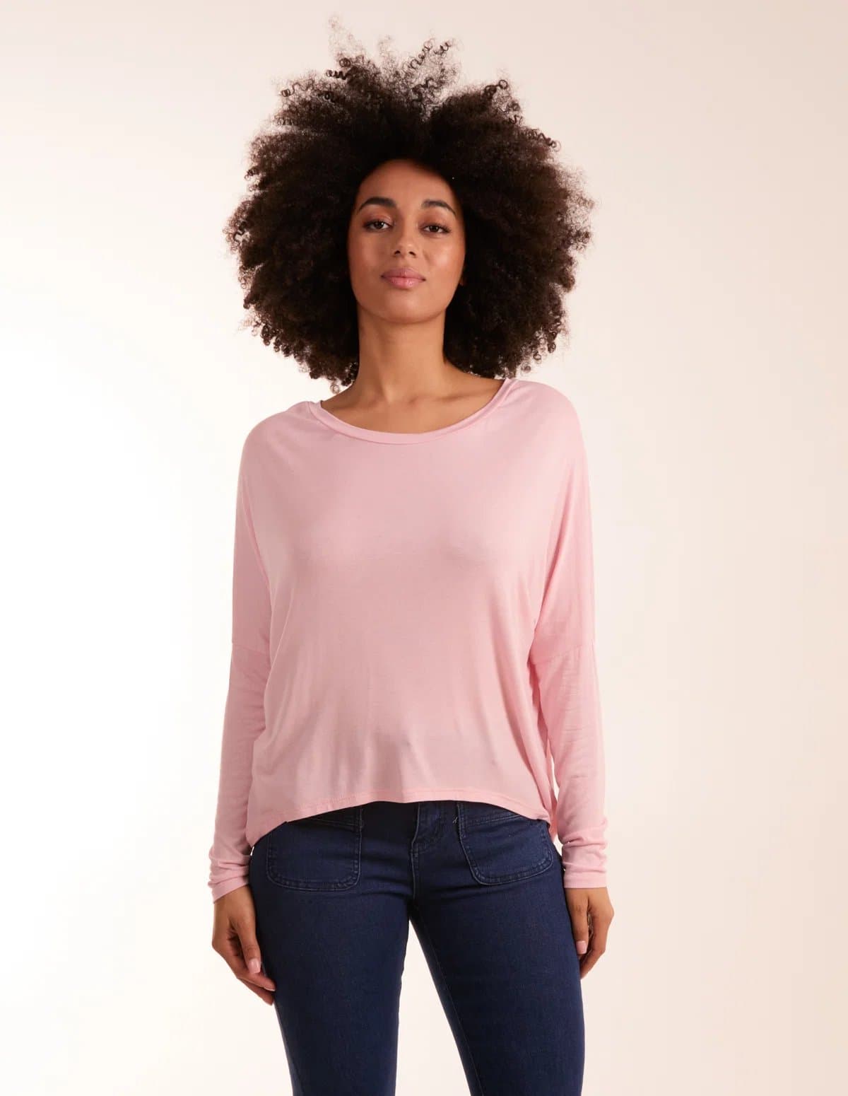Blue Vanilla Batwing High Low Top