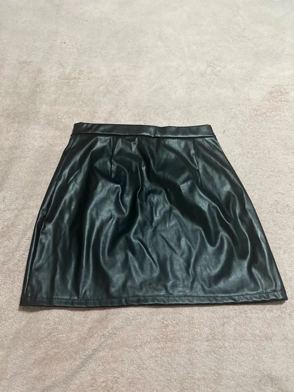 Topshop Falda en piel