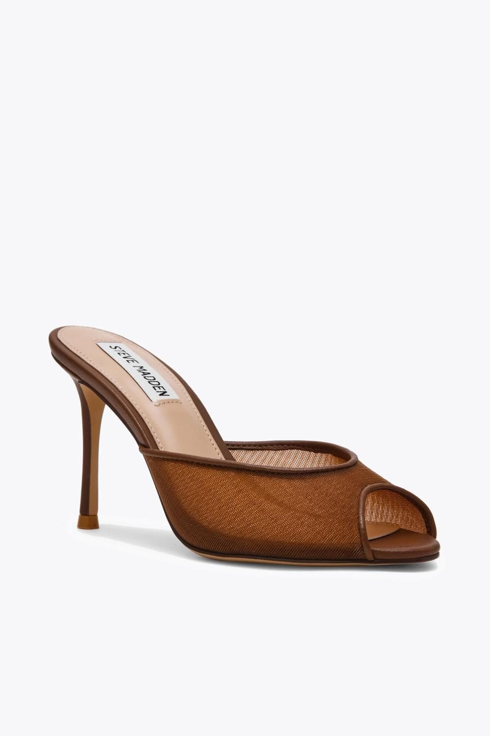 Steve Madden STEVE MADDEN Women's 'Rollout Brown Mesh' Heels - 4