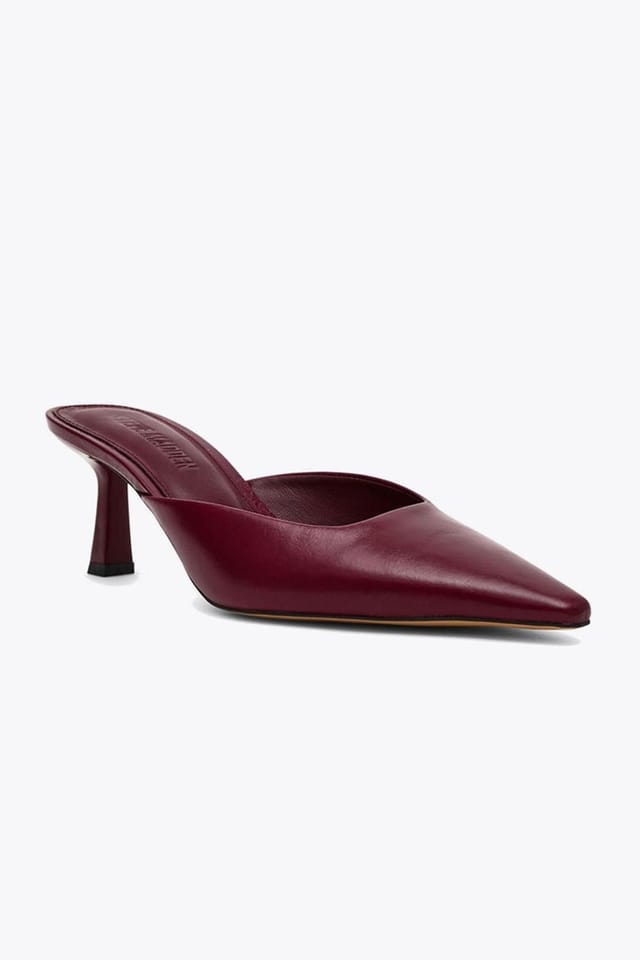 Steve Madden STEVE MADDEN Women's 'Lisbeth Heel Wine' Leather Heels in Wine - 2