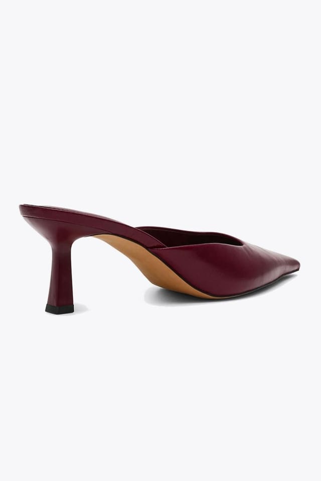 Steve Madden STEVE MADDEN Women's 'Lisbeth Heel Wine' Leather Heels in Wine - 3