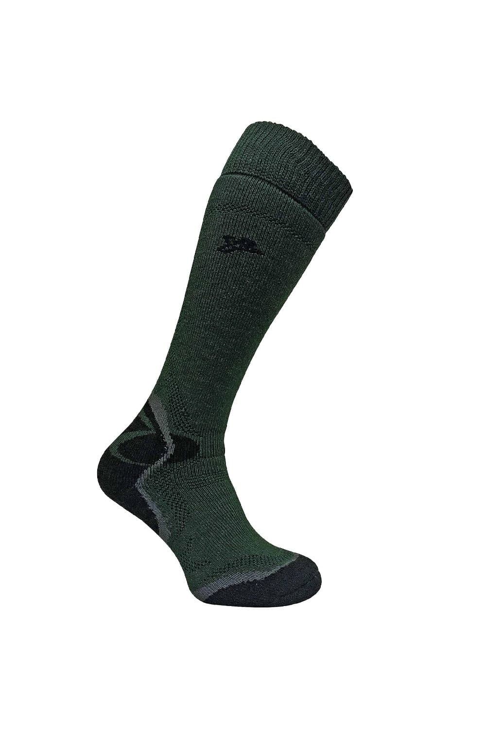 Dr Hunter Dr Hunter Green Merino Wool Long Knee High Socks