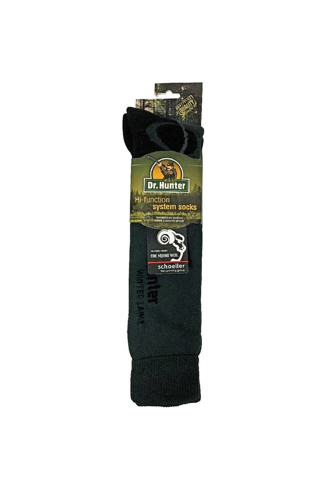 Dr Hunter Dr Hunter Men's 1 Pack Merino Wool Long Knee High Green Socks - 2