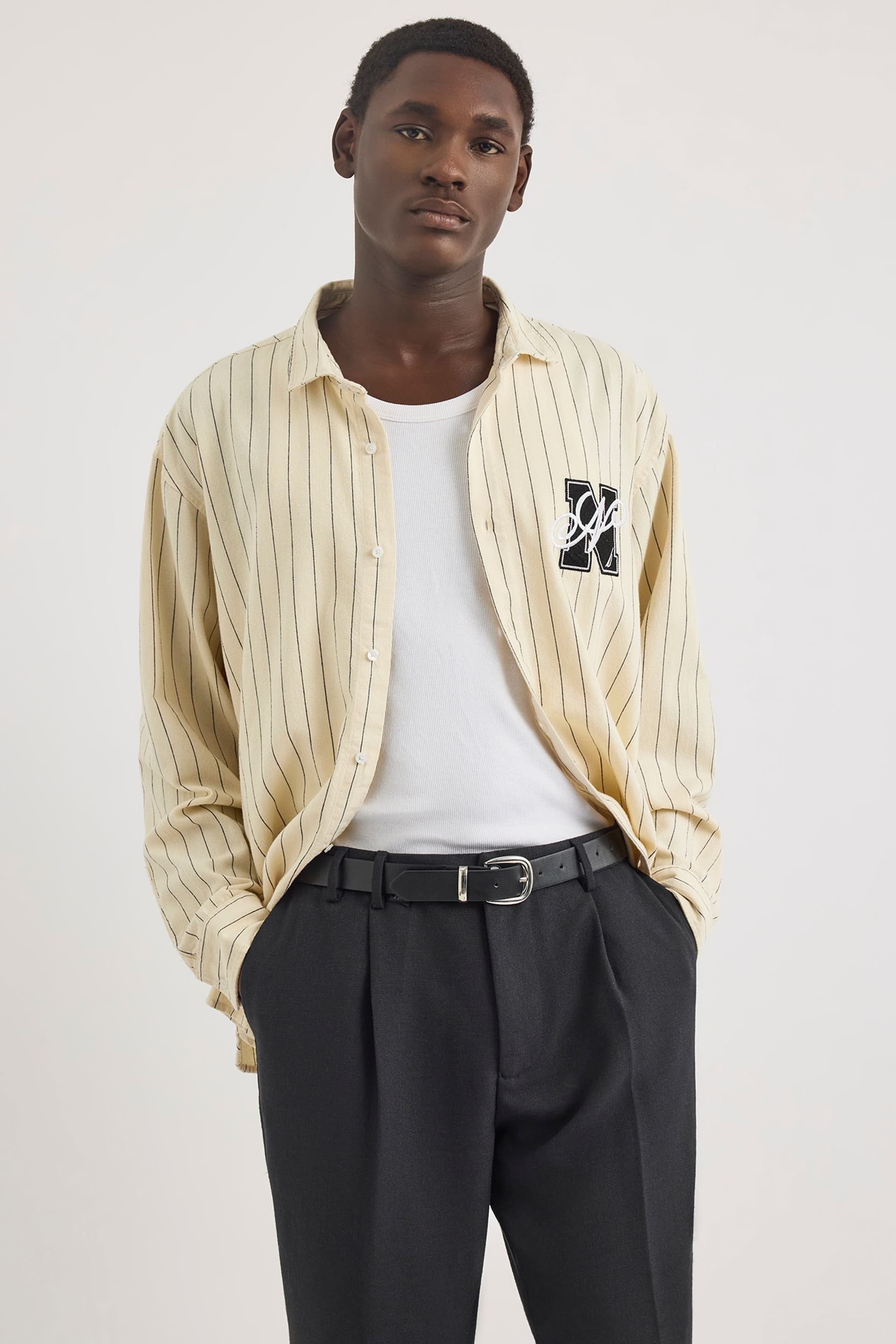 Nautica Nautica Men's Ruth LS Shirt in Ivory