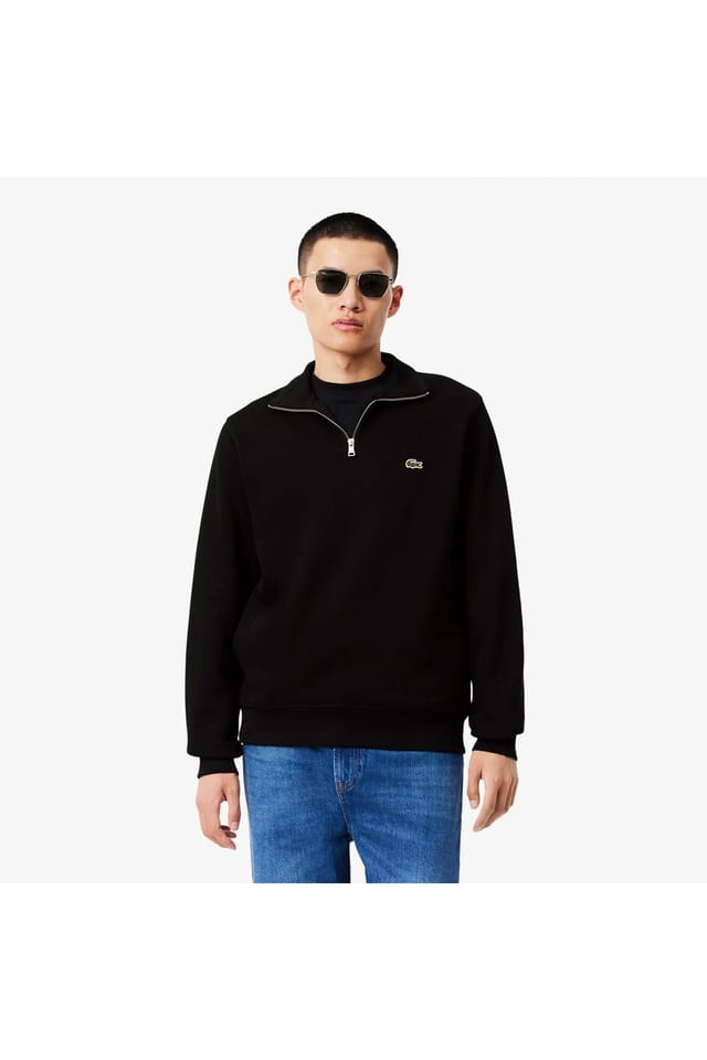 Debenhams Debenhams Men's 1/4 Zip Sweatshirt Black - 3