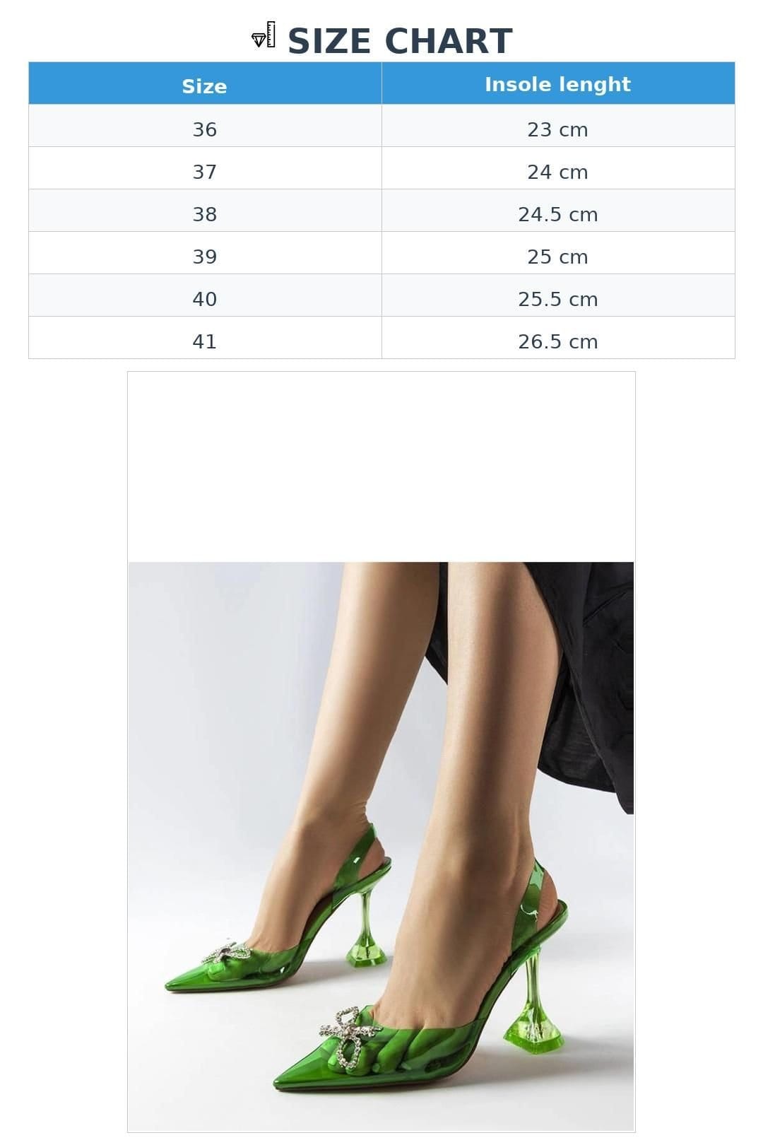 Love Lace Love Lace Women's Summer Transparent Slip On High Heel Pumps with Elevated Heel in Green - 4