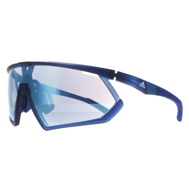 adidas adidas Men's Visor Frosted Dark Blue Vario Azure Mirror Blue SP0001 - 2