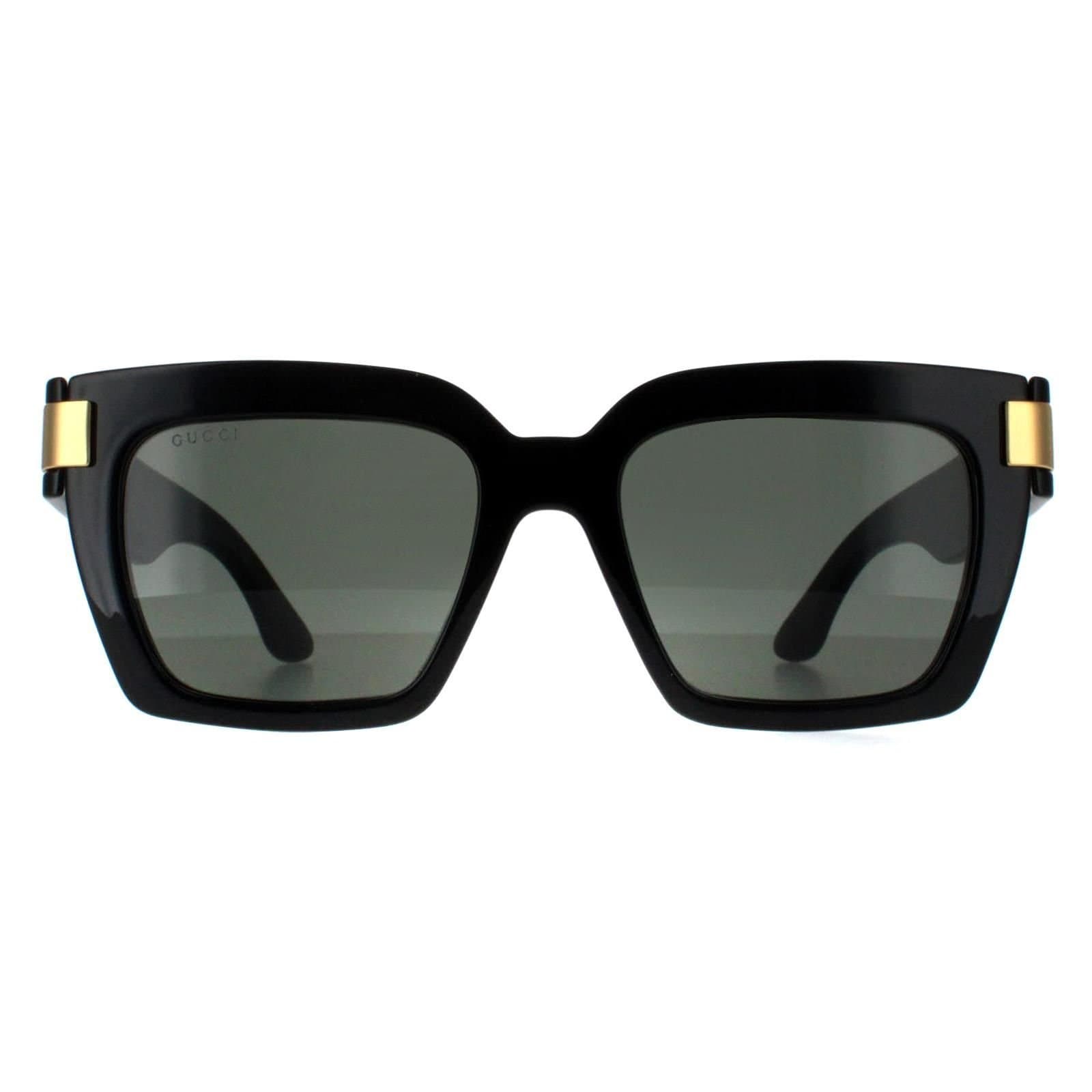 Gucci Gucci Women's Square Black with Gold Grey GG1689S
