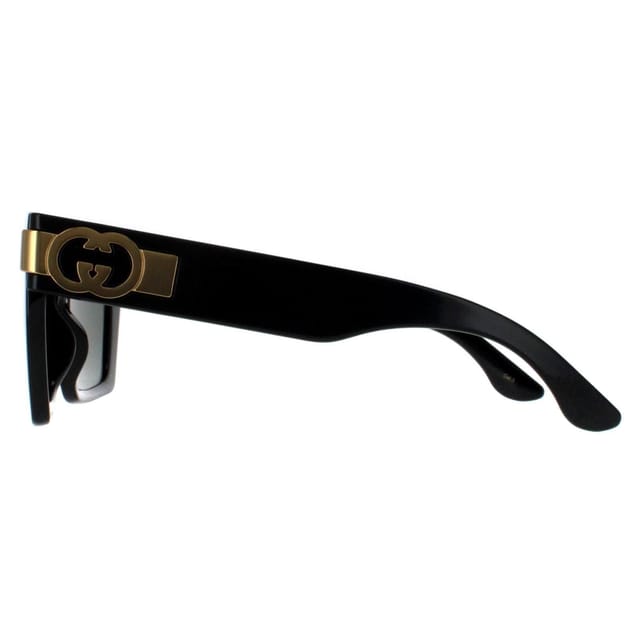 Gucci Gucci Women's Square Black with Gold Grey GG1689S - 3