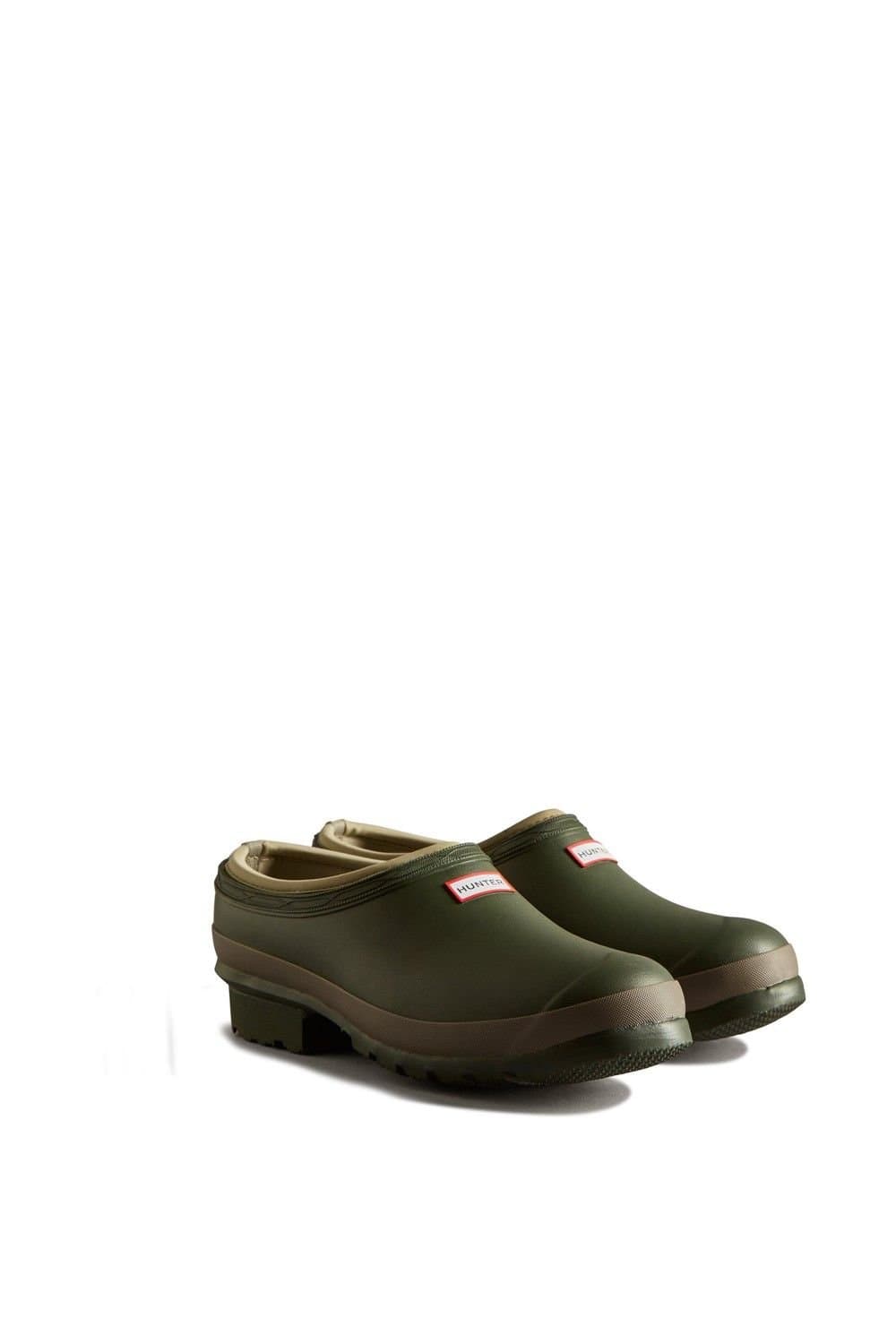 Hunter Hunter Men's Gardener Clogs in Dark Olive