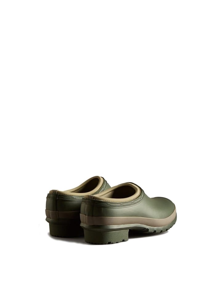 Hunter Hunter Men's Gardener Clogs in Dark Olive - 2