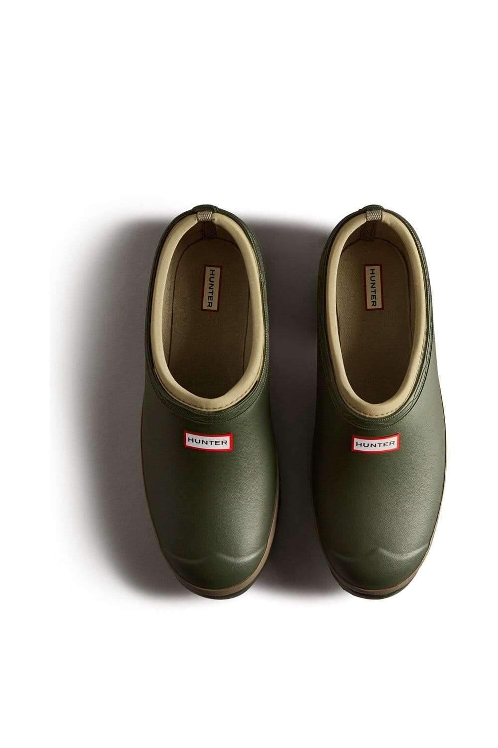 Hunter Hunter Men's Gardener Clogs in Dark Olive - 4