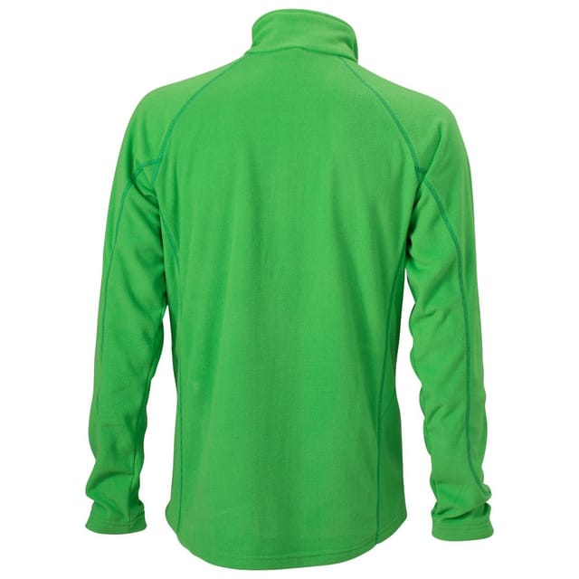 James and Nicholson James and Nicholson Men's Structured Fleece Jacket in Green - 2