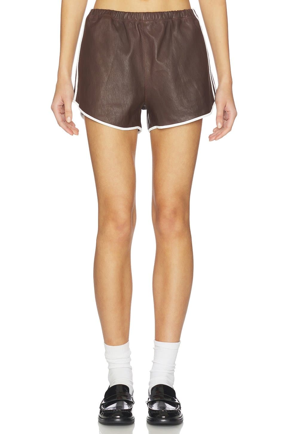 revolve Dolphin Leather Shorts