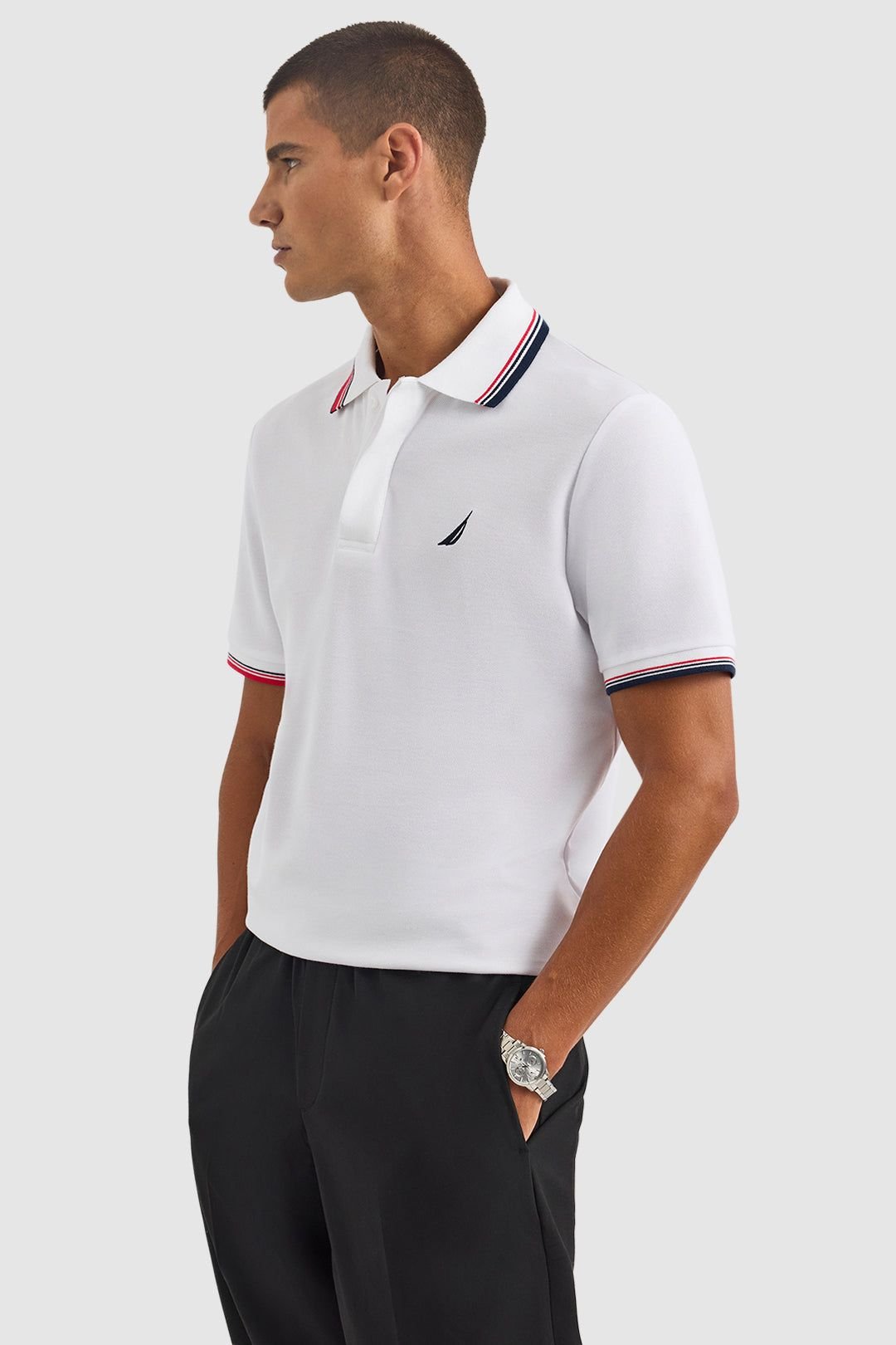 Nautica Nautica Men's Atabay Polo Shirt in White - 3