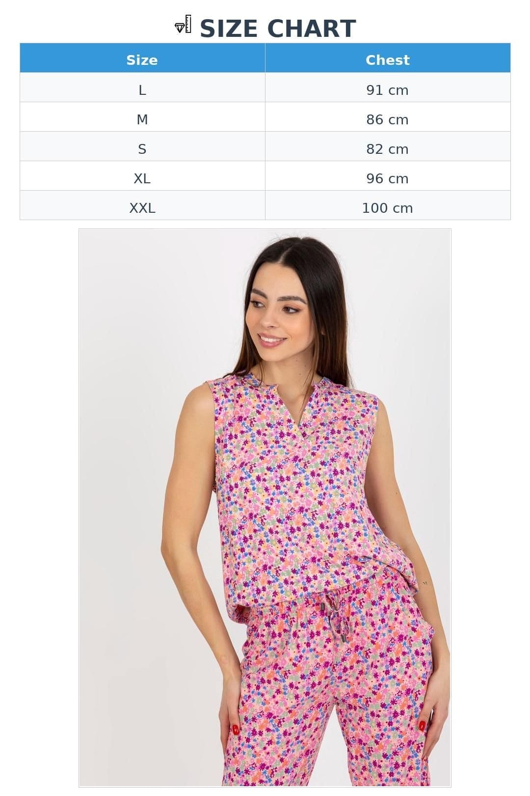Love Lace Love Lace Women's Sleeveless Heart Neck Blouse in Pink - 4