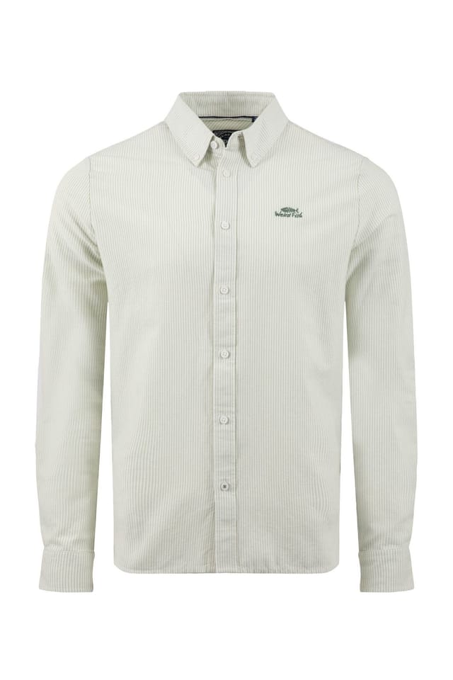 Weird Fish Weird Fish Men's Benedict Button Down Oxford Shirt in Pale Green - 2