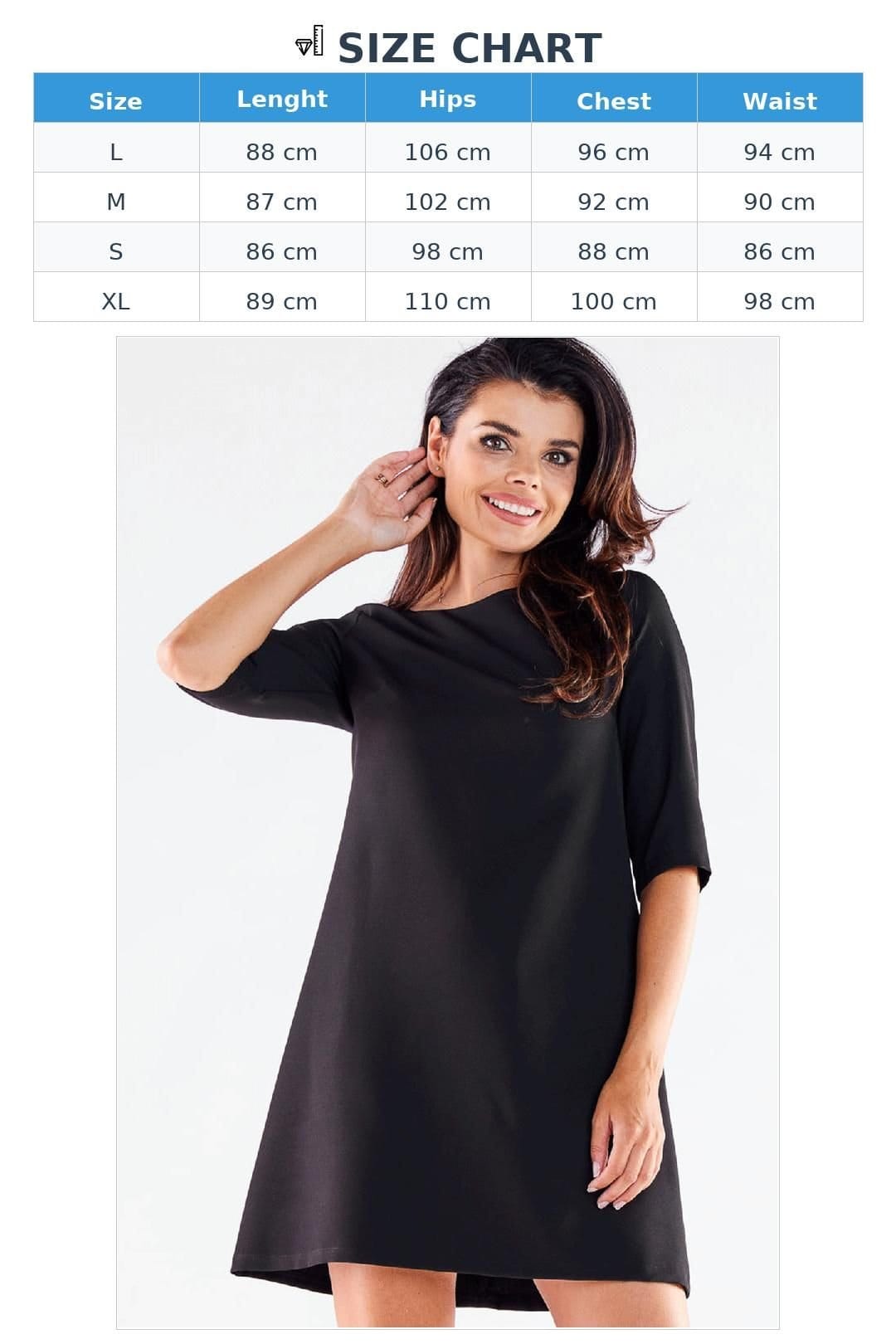 Love Lace Love Lace Women's Trapezoid Cut Mini Dress 3/4 Sleeve in Black - 4