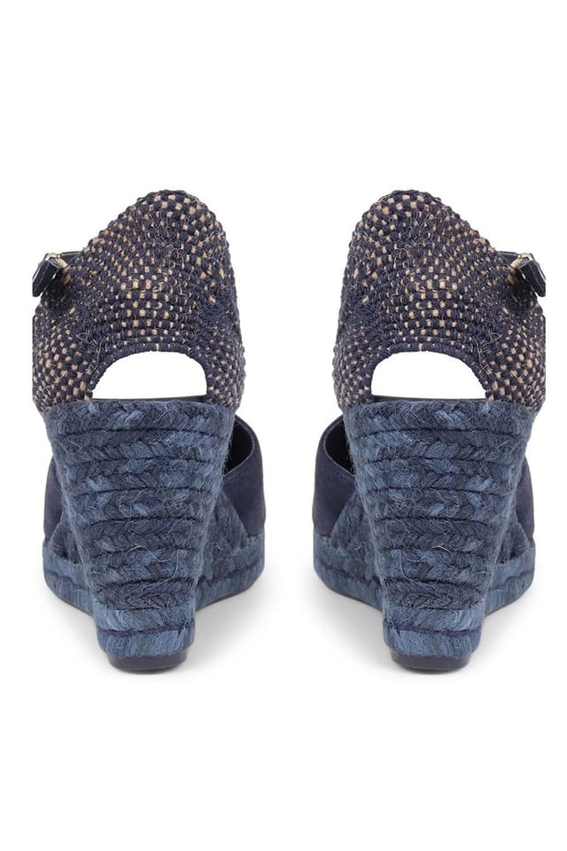 Jones Bootmaker Jones Bootmaker Women's Arabella Wedge Sandals in Navy - 3