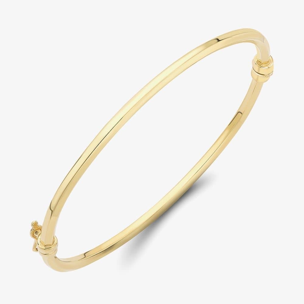 T.H.Baker T.H.Baker Gold Bevelled Tube Bangle