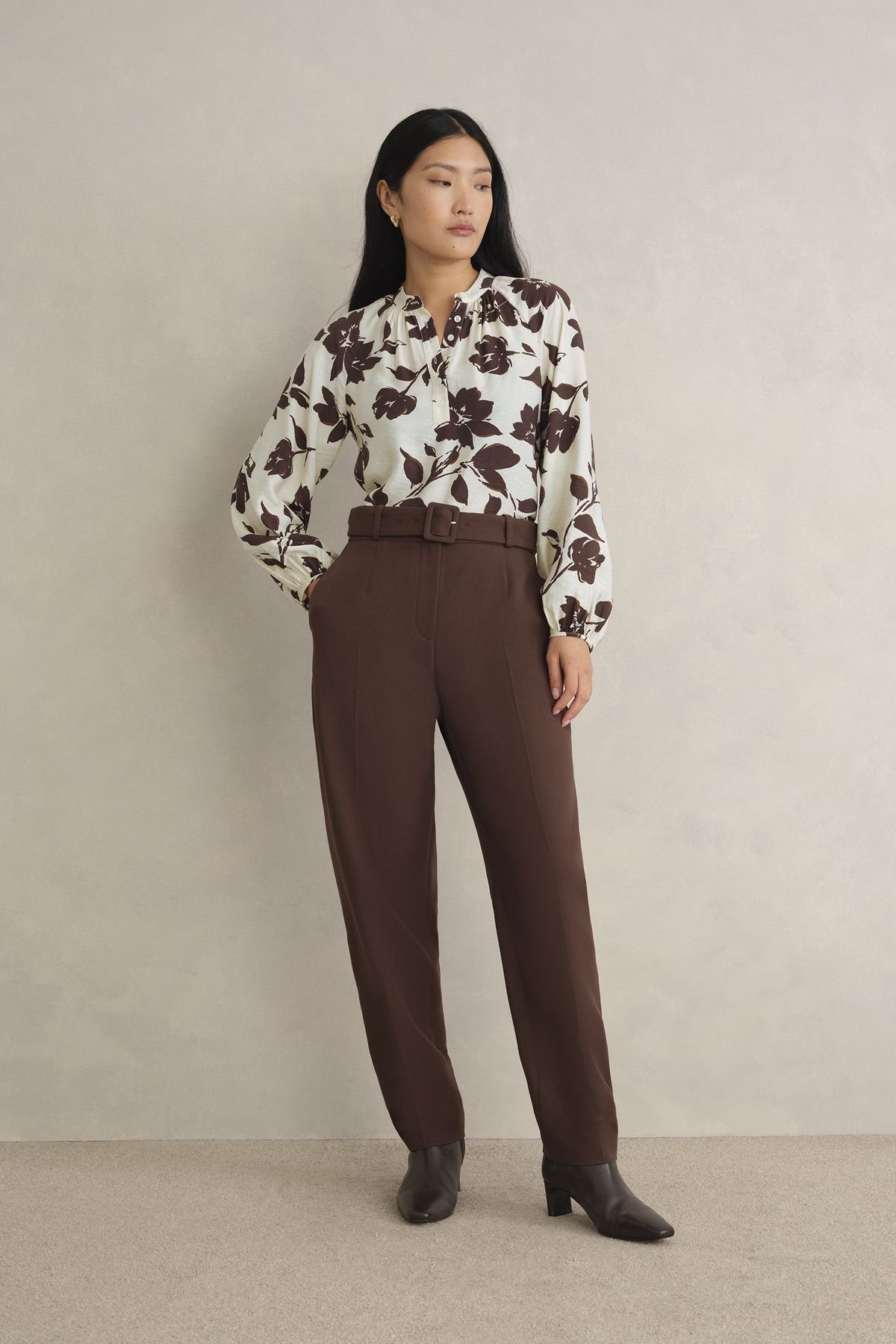 Hobbs London Hobbs London Women's Sherry Blouse in Ecru - 3