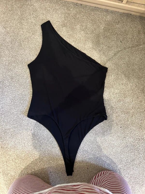 ASOS Design ASOS design one shoulder black bodysuit