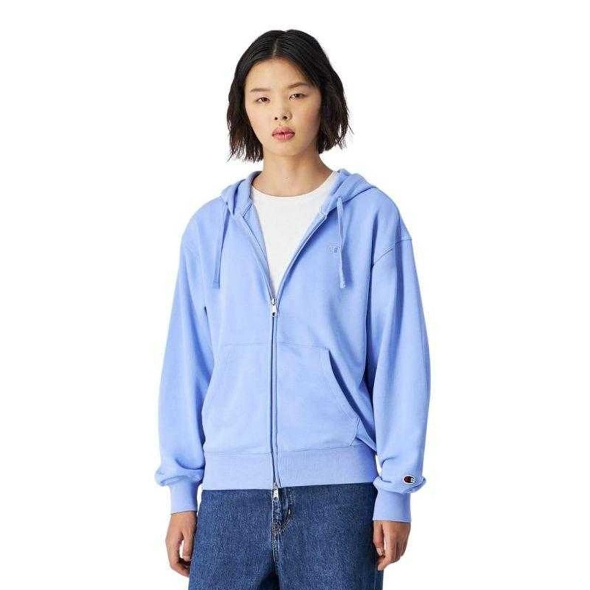Champion Champion Women's Plain Full Zip Hoodie in Blue - 4