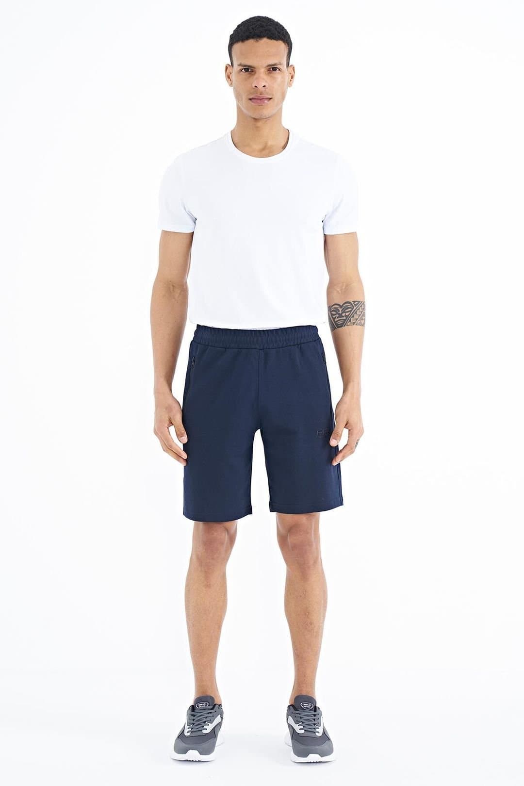 Tommy Life Tommy Life Men's Cotton-polyester Sweat Shorts in Navy