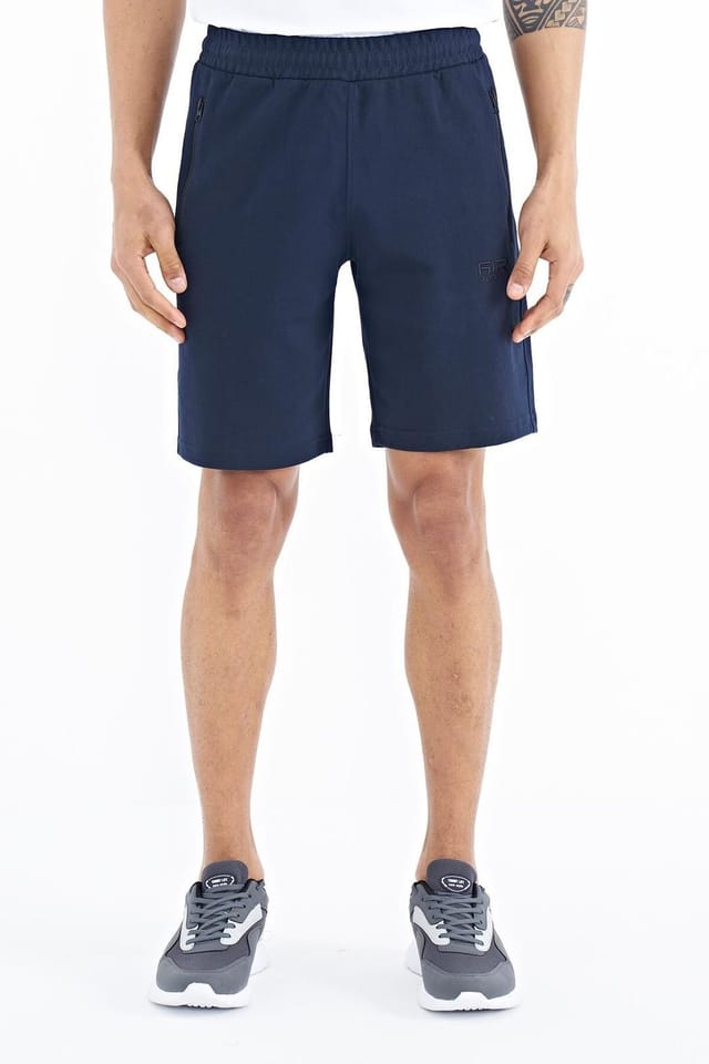 Tommy Life Tommy Life Men's Cotton-polyester Sweat Shorts in Navy - 2