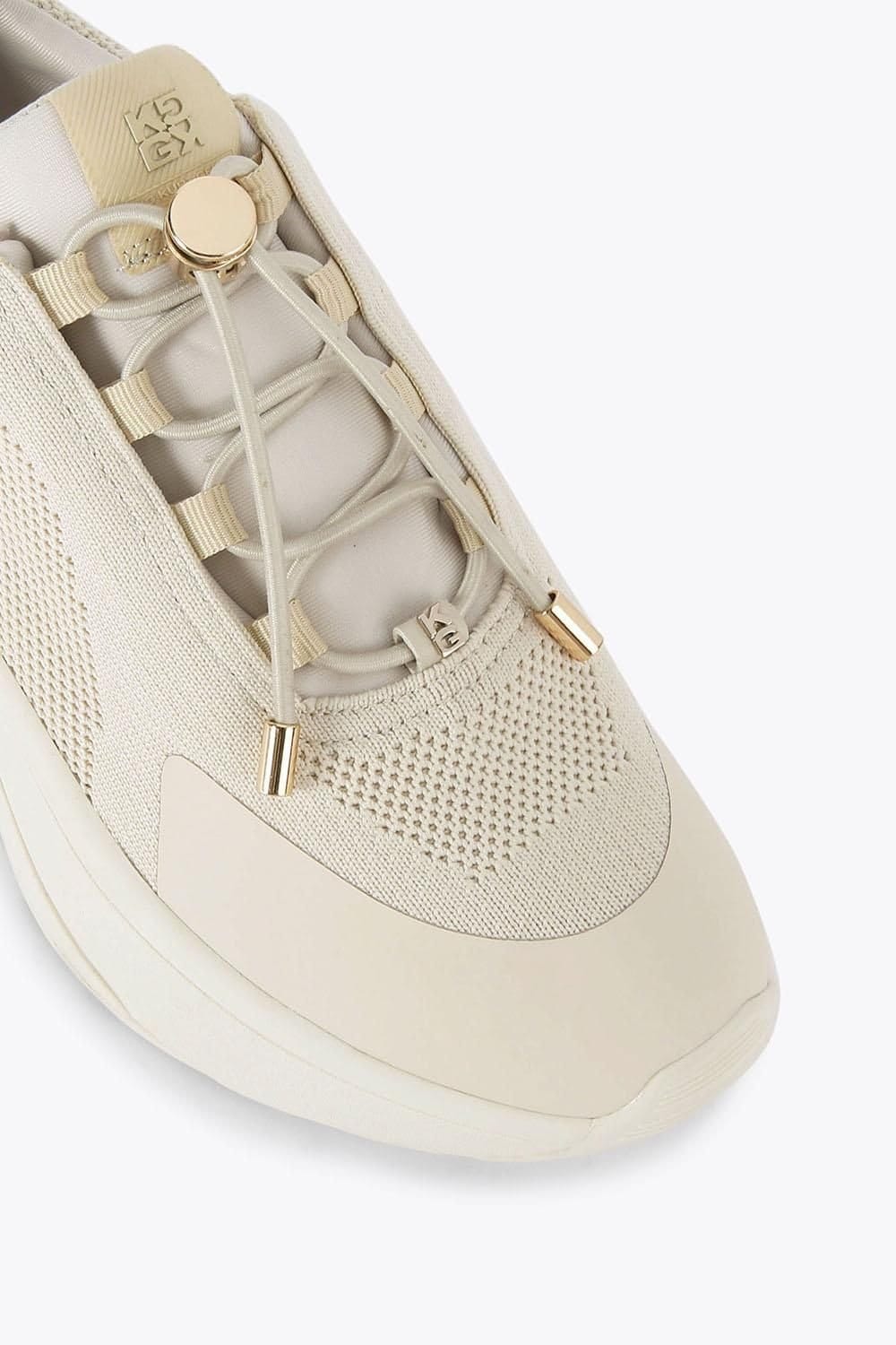 KG Kurt Geiger KG Kurt Geiger Women's 'Link Toggle' Fabric Trainers in Cream - 4
