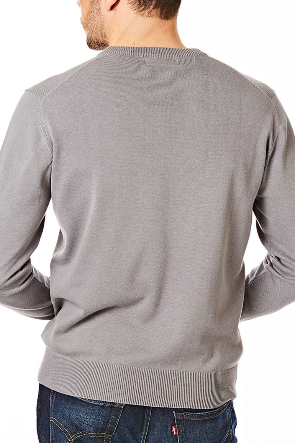 CastlePoint CastlePoint Men's Crew Neck Knitted Jumper in Grey - 2