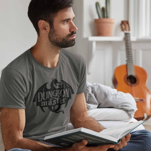 Bad Zebedee Bad Zebedee Men's Dungeon Master T-Shirt in Light Blue - 2