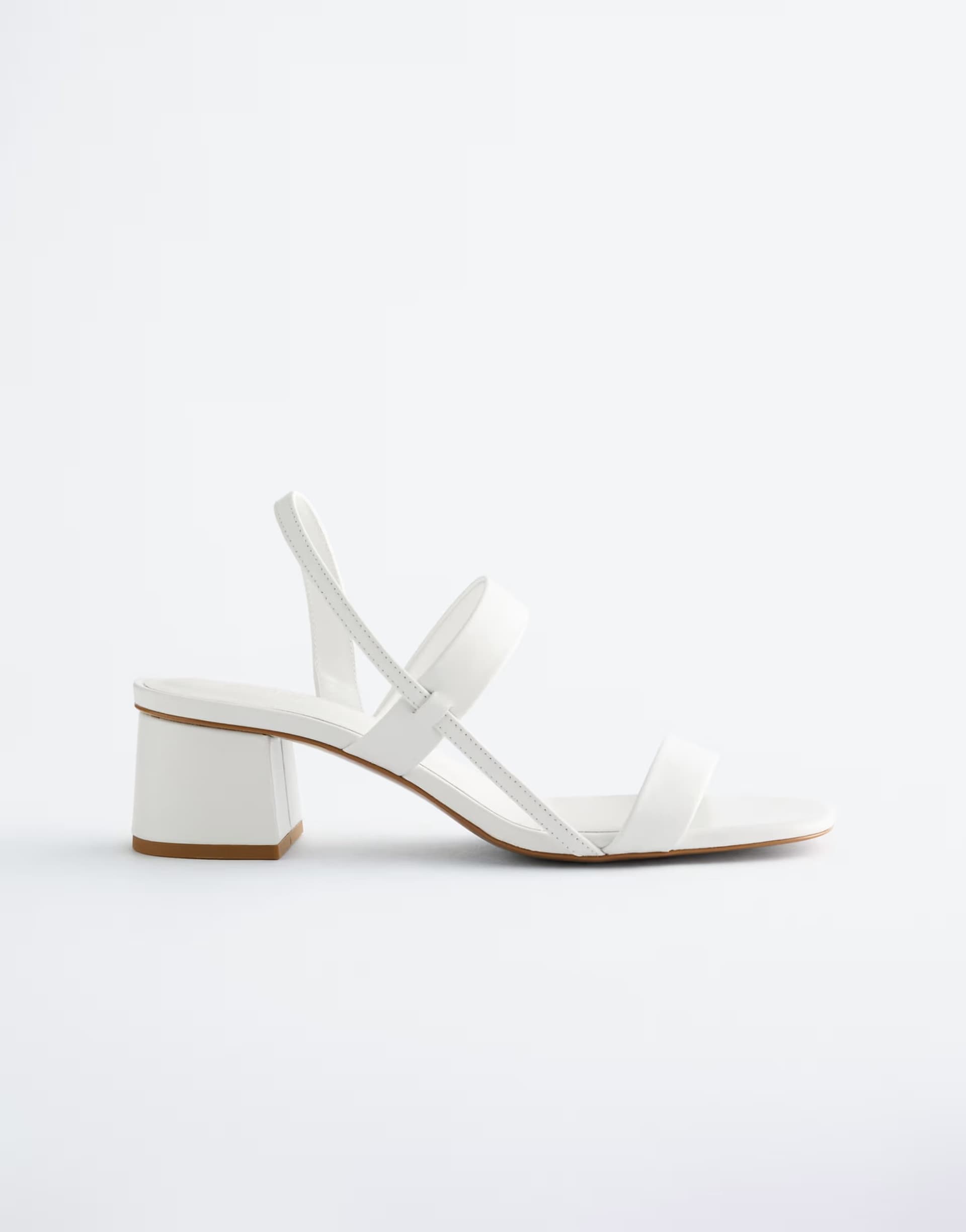 ASOS ASOS Pure Leather White Strappy Sandals