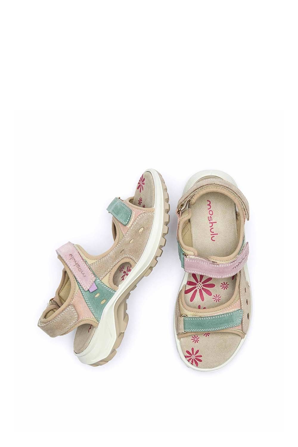 Moshulu Moshulu Women's 'Wembury' Suede Adventure Sandals in Light Sand - 2