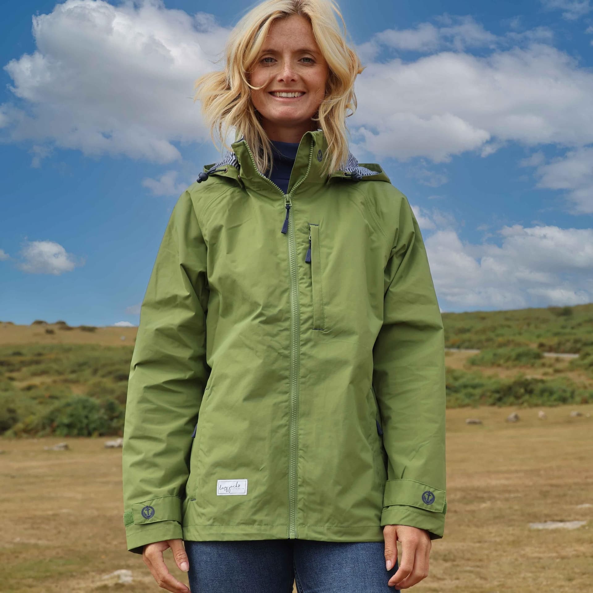Lazy Jacks Lazy Jacks Women's Waterproof Jacket in Green