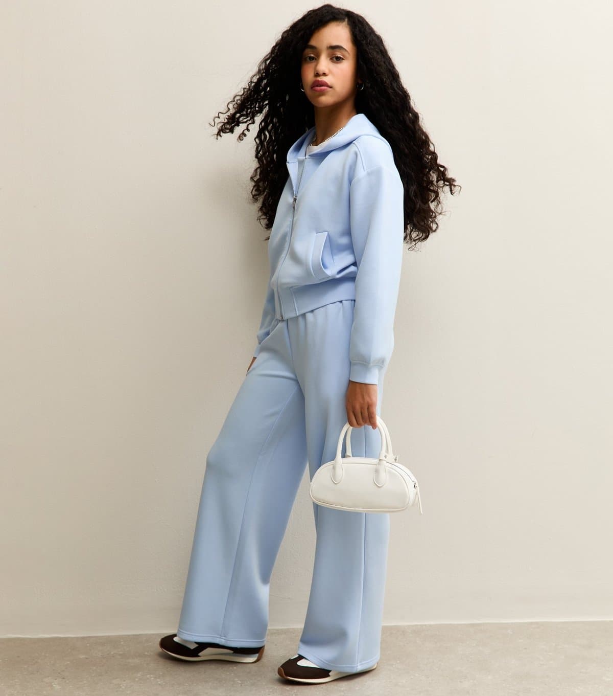 New Look New Look Light Blue Wide Leg Joggers