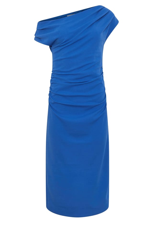 Star By Julien Macdonald Star by Julien Macdonald Women's Draped Midi Dress in Cobalt - 2